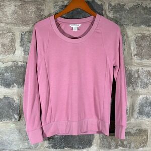 Athleta Seasoft Scoop Neck Sweatshirt Top XS Pink‎ Long Sleeve Athleisure